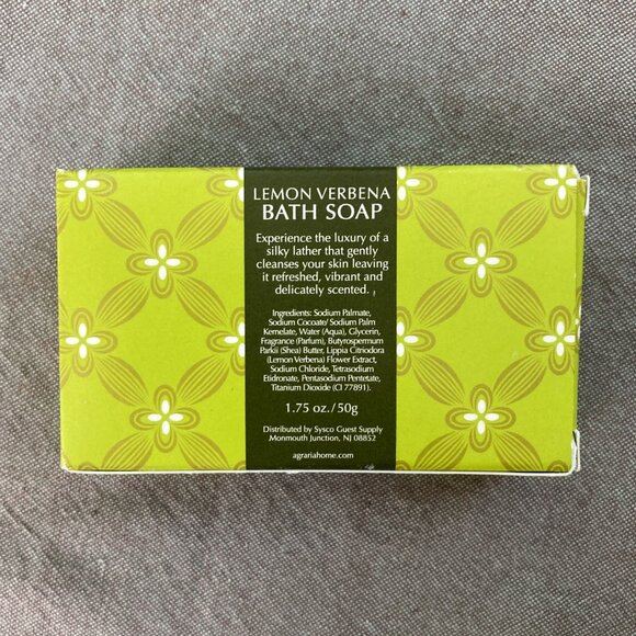 2 Travel Size Agraria San Francisco: Lemon Verbena, Luxury Bath & Facial Soap - Picture 7 of 8